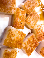 Taiwan, breakfast, delicious, radish cake, Chinese pastry