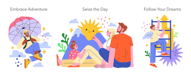 YOLO concept Flat Vector illustration.