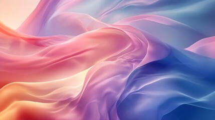 Fototapeta premium A soft background featuring pastel gradients fading into each other, creating a harmonious and tranquil ambiance with a gentle transition of colors, Hand Edited Generative AI.