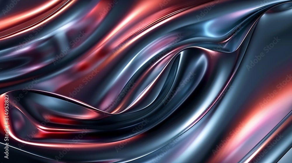 Poster smooth, silky shapes dominate this beautiful abstract 3d background, creating a visually captivating