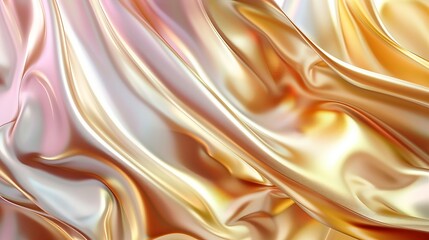 Smooth, silky shapes dominate this beautiful abstract 3D background, creating a visually captivating scene.