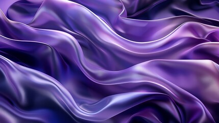 Obraz premium Smooth, silky shapes dominate this beautiful abstract 3D background, creating a visually captivating scene.
