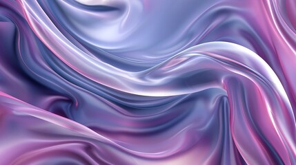 Obraz premium Smooth, silky shapes dominate this beautiful abstract 3D background, creating a visually captivating scene.
