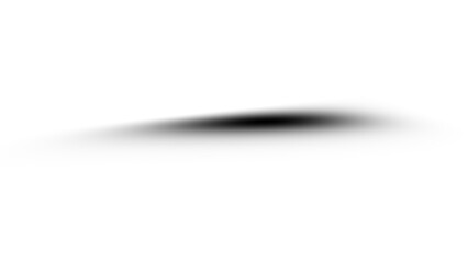 Shadow strips, realistic round overlay effect isolated on transparent background. Gradient shadow...