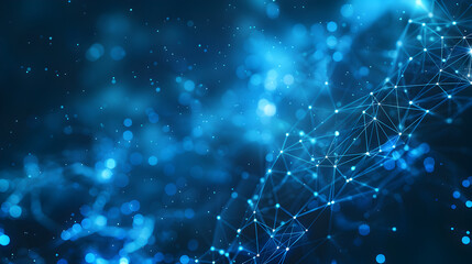 Fototapeta premium A blue background with a blue line that is connected to other lines