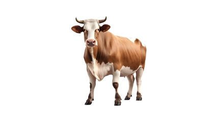 cow isolated on white background 