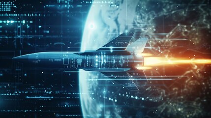 Missile launch with interface overlay