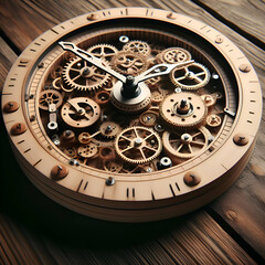 Precision and Beauty: The Allure of an Entirely Wooden Mechanical Clock