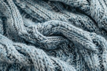 Texture of cozy warm sweater as background closeup