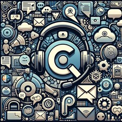 Obraz premium Building Bridges: Effective Customer Service & Communication