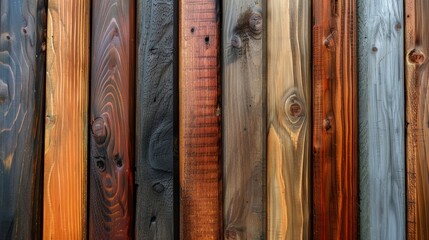 wooden boards in various colors, textures create a background image
