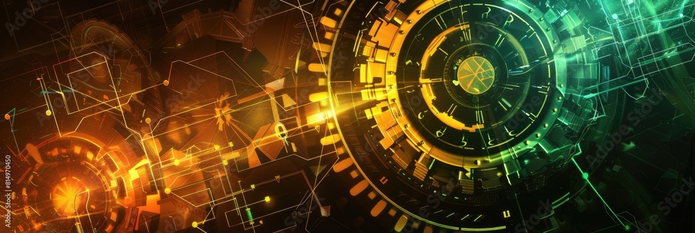 Poster engineering background. abstract power in futuristic data space