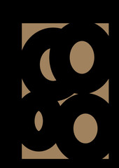 Fototapeta premium abstract art, black and skin