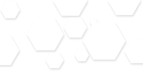 Technology hexagon honeycomb white background with shadow hexagon concept design abstract technology background, vector illustration.