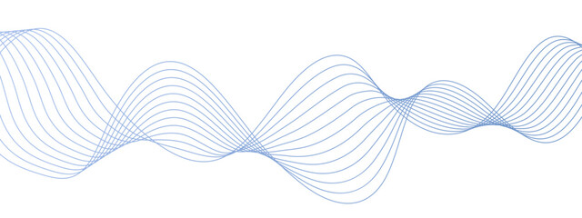 Abstract colorful modern stream wave and curve lines background. Business Illustration pattern of lines in transparent background. Frequency sound wave lines and technology curve lines .