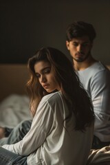 Couple having problems in relationship due to infidelity