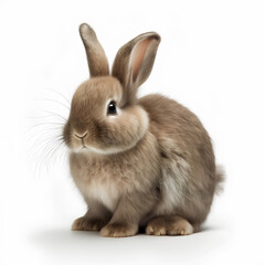 Obraz premium white rabbit isolated on white