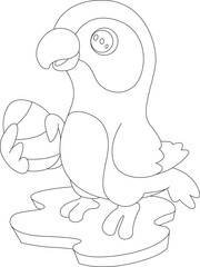 Parrot Easter Easter egg Animal Vector Graphic Art Illustration