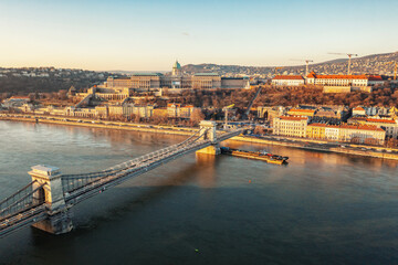 Bridge over the Danube River in Budapest