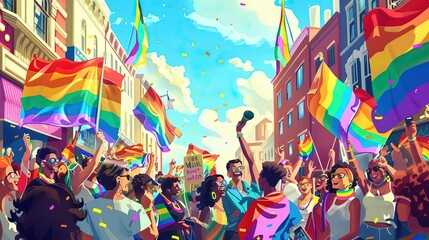 Pride parade celebration , LGBTQ+ pride event