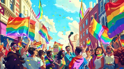 Pride parade celebration , LGBTQ+ pride event