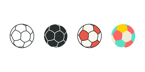 Football Icon symbol vector illustration isolated on white background