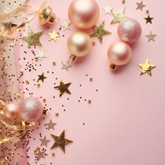 Fototapeta premium Golden Stardust Elegance