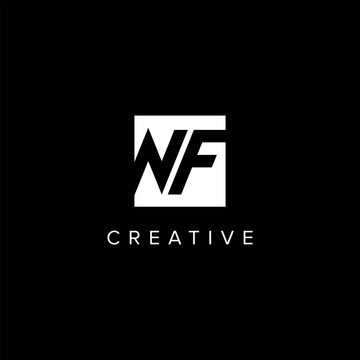 NF FN Alphabet Letter logo design. Initial Vector symbol.