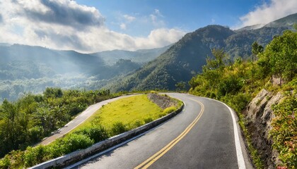 Naklejka premium road in the mountains