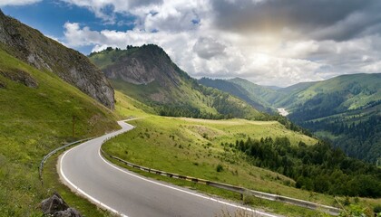 Naklejka premium road in the mountains