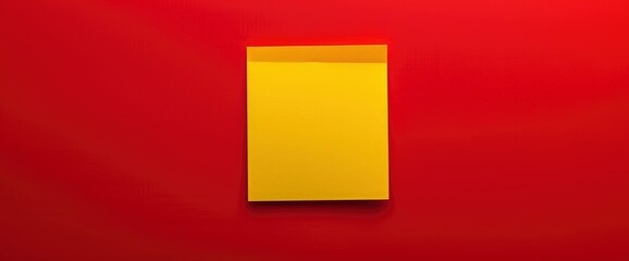 A Yellow Note Against A Red Background Explains The Concept Of Blockchain As A Technology System,High Resolution
