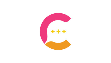C Chatting Logo Design, Letter C Initial Logotype Vector