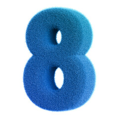 Blue Grass 3D Number 8