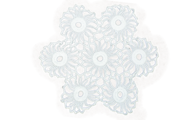 white lace doily, png file
