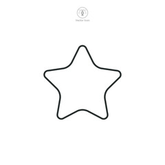Star Icon symbol vector illustration isolated on white background