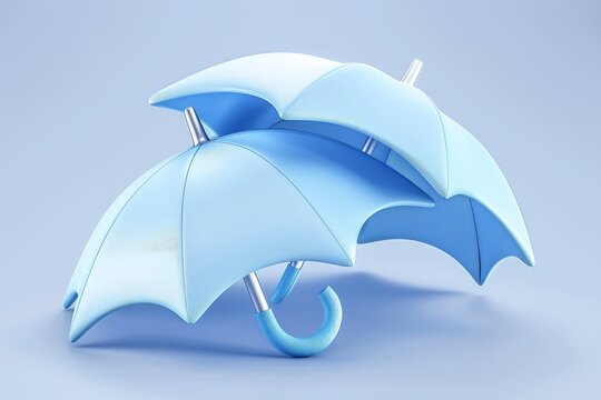 Regenschirm 01 - Farbschema 03. Beautiful simple AI generated image in 4K, unique.