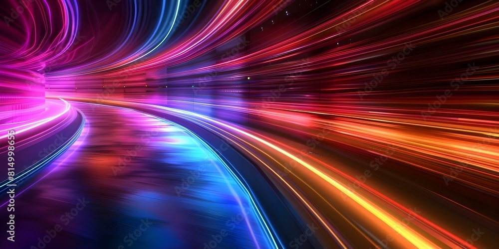 Poster futuristic data center cyber neon clipart for secure network server projects. concept data center se