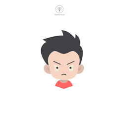 game character Icon symbol vector illustration isolated on white background