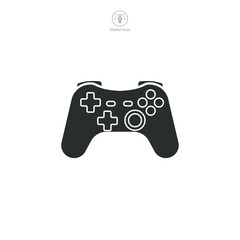Joystick. Gamepad Icon symbol vector illustration isolated on white background