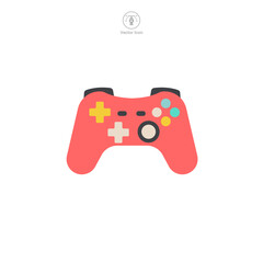 Joystick. Gamepad Icon symbol vector illustration isolated on white background