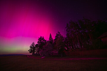 Beautiful aurora over the Czech Republic