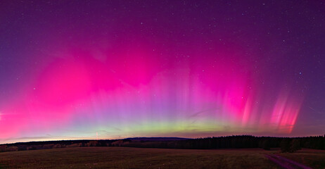 Beautiful aurora over the Czech Republic