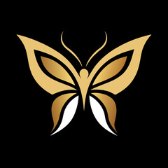 golden butterfly icon