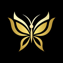 golden butterfly icon