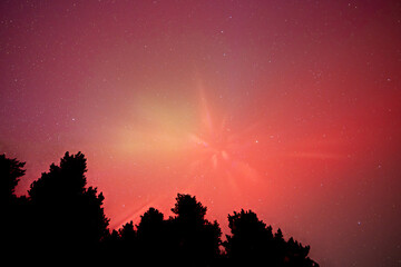 Beautiful aurora over the Czech Republic