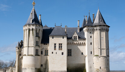 Renaissance castle of  Saumur, France.