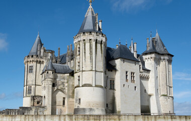Renaissance castle of  Saumur, France.