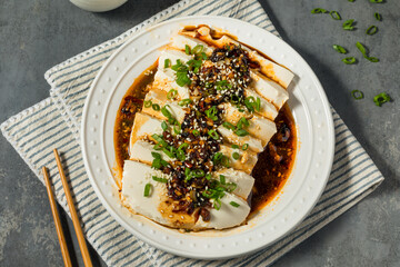 Asian Spicy Silken Tofu with Chili Sauce
