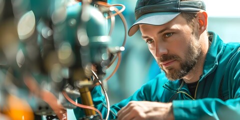 Masterful Mechanic: Exemplifying Expertise and Precision in Bicycle Repairs. Concept Bicycle Repairs, Expertise, Precision, Masterful Mechanic, Exemplifying