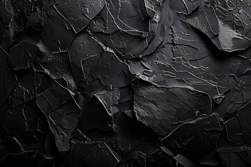 A black stone background with a texture, high quality, high resolution